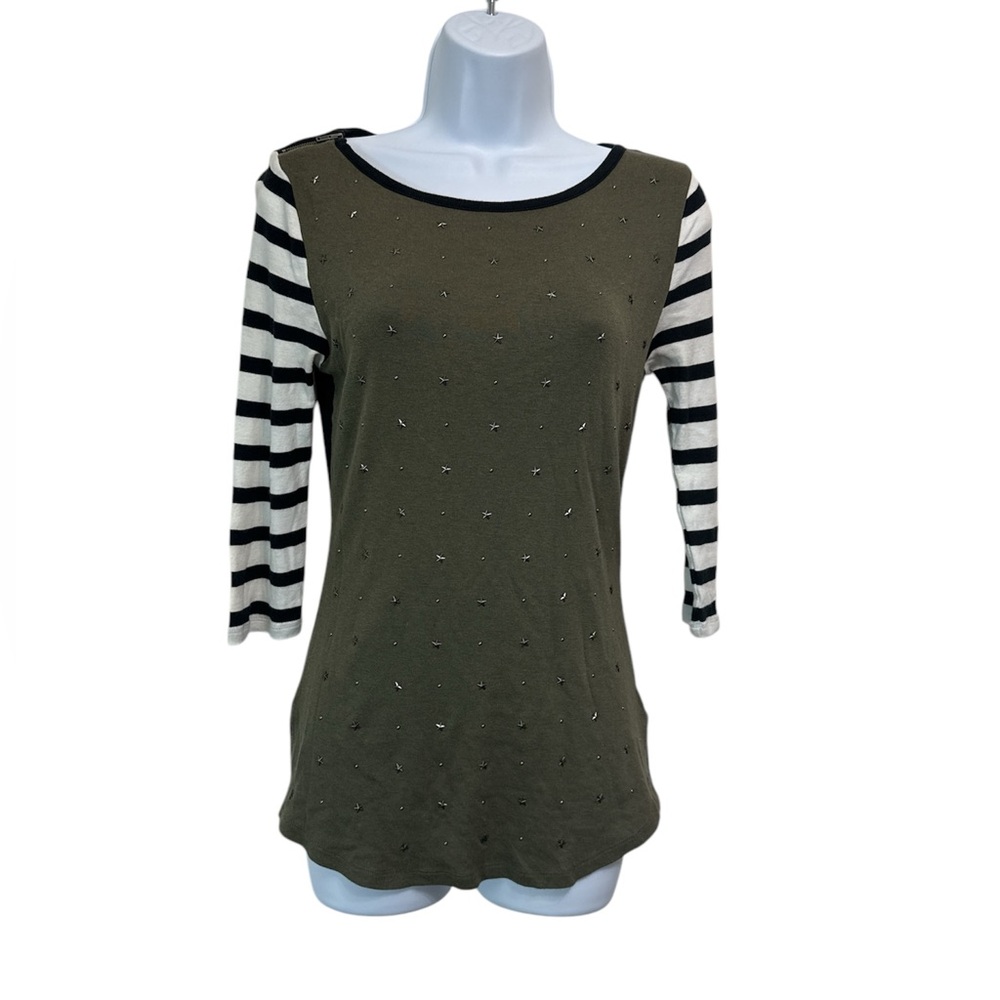 Express Raglan Army Top size M